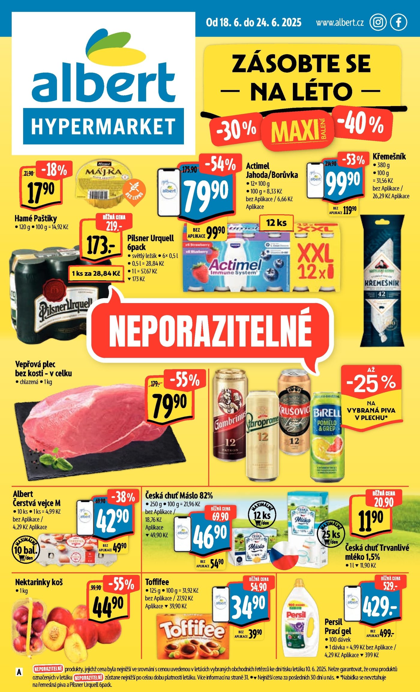 Akční leták týdne Albert platný od 18. 6.