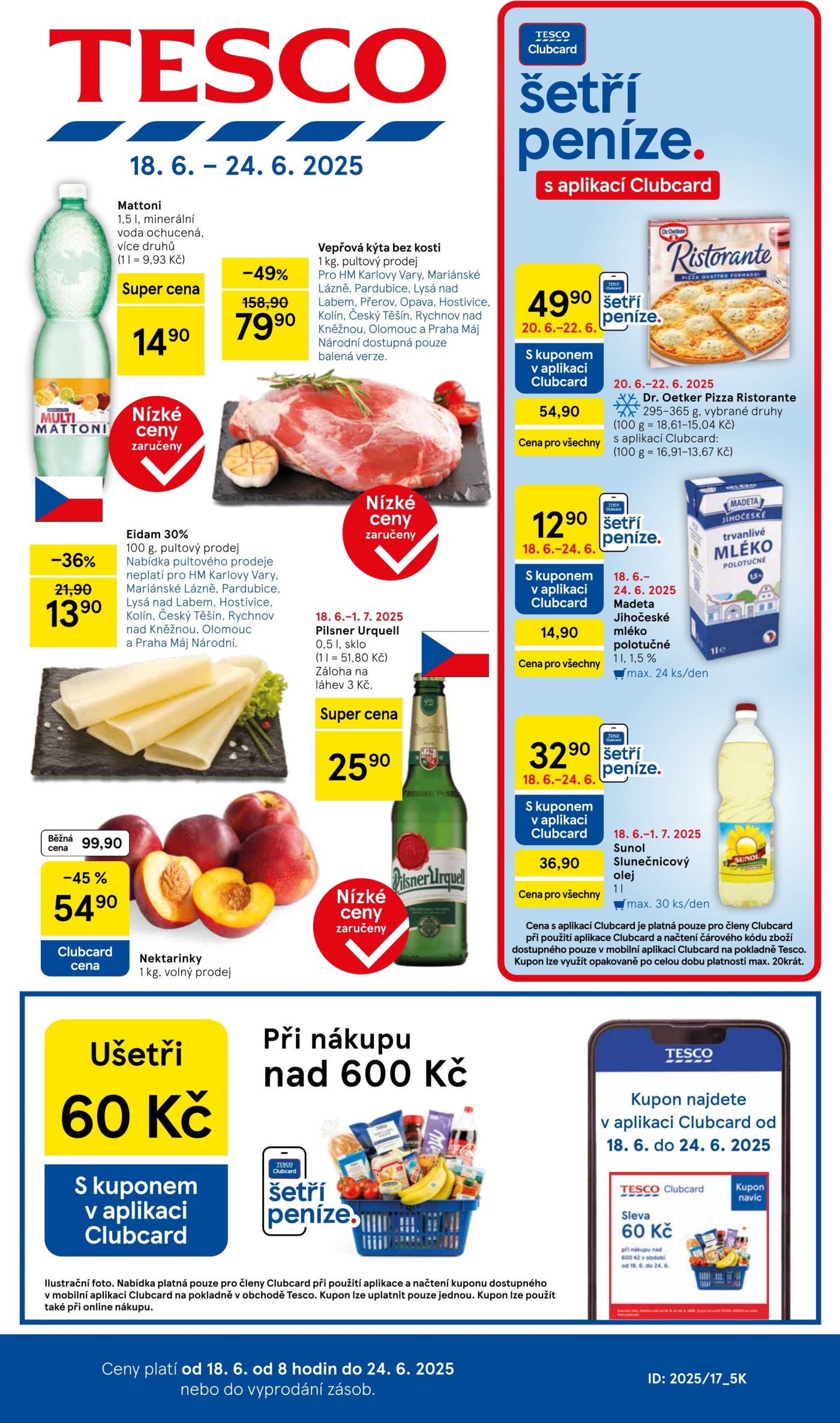 Akční leták týdne Tesco platný od 18. 6.