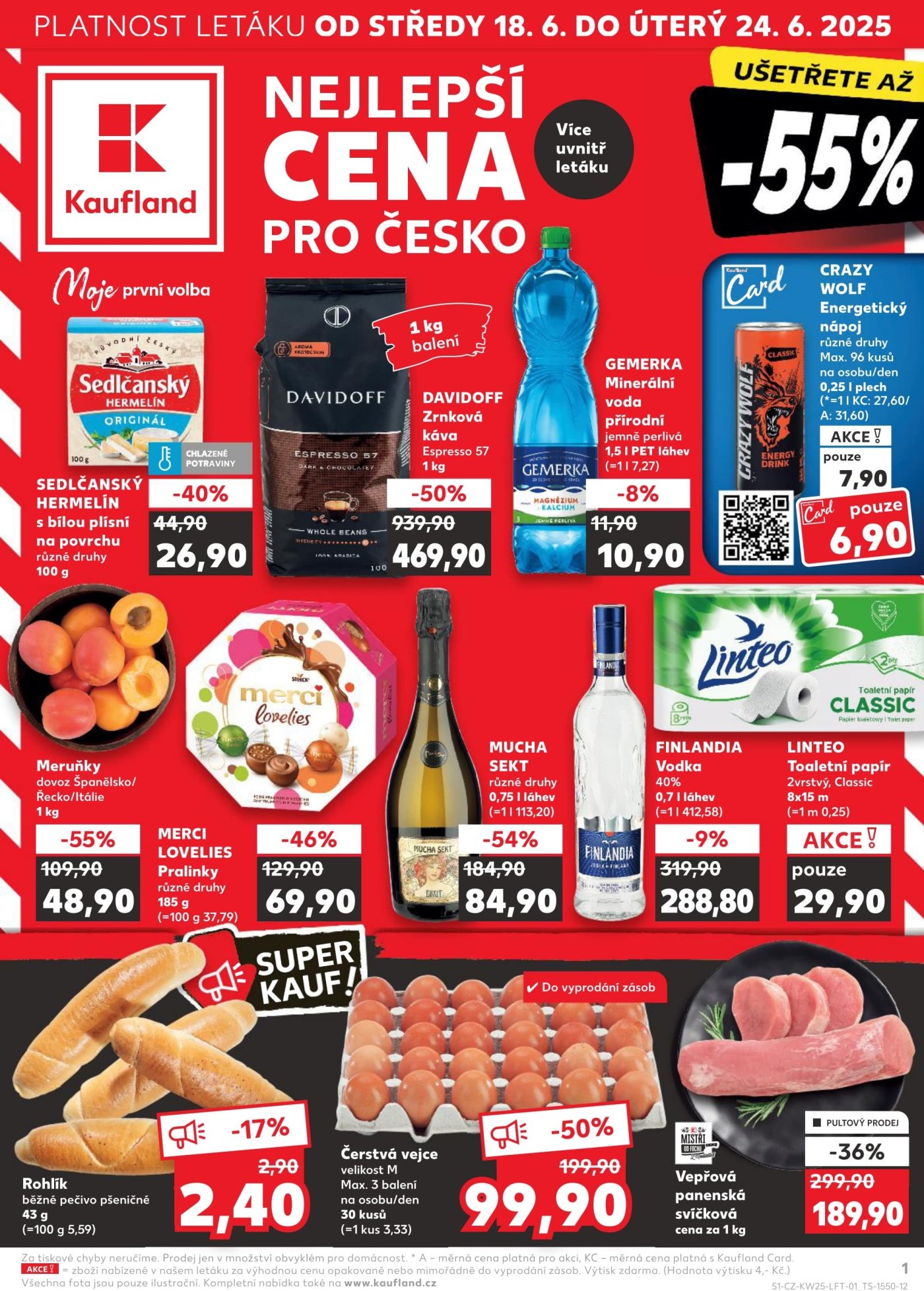 Akční leták týdne Kaufland platný od 18. 6.