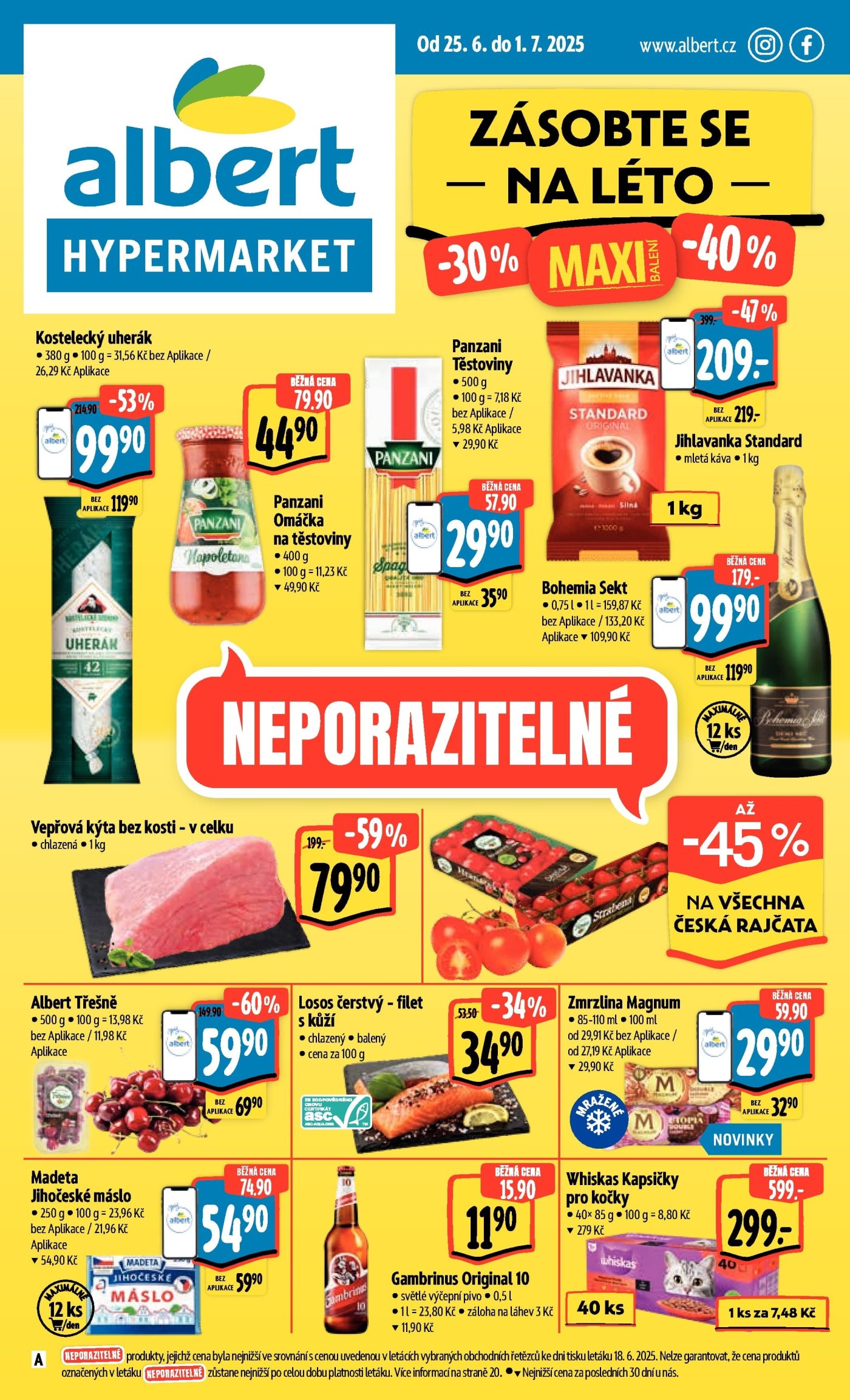 Akční leták týdne Albert s platností od 25. 6.