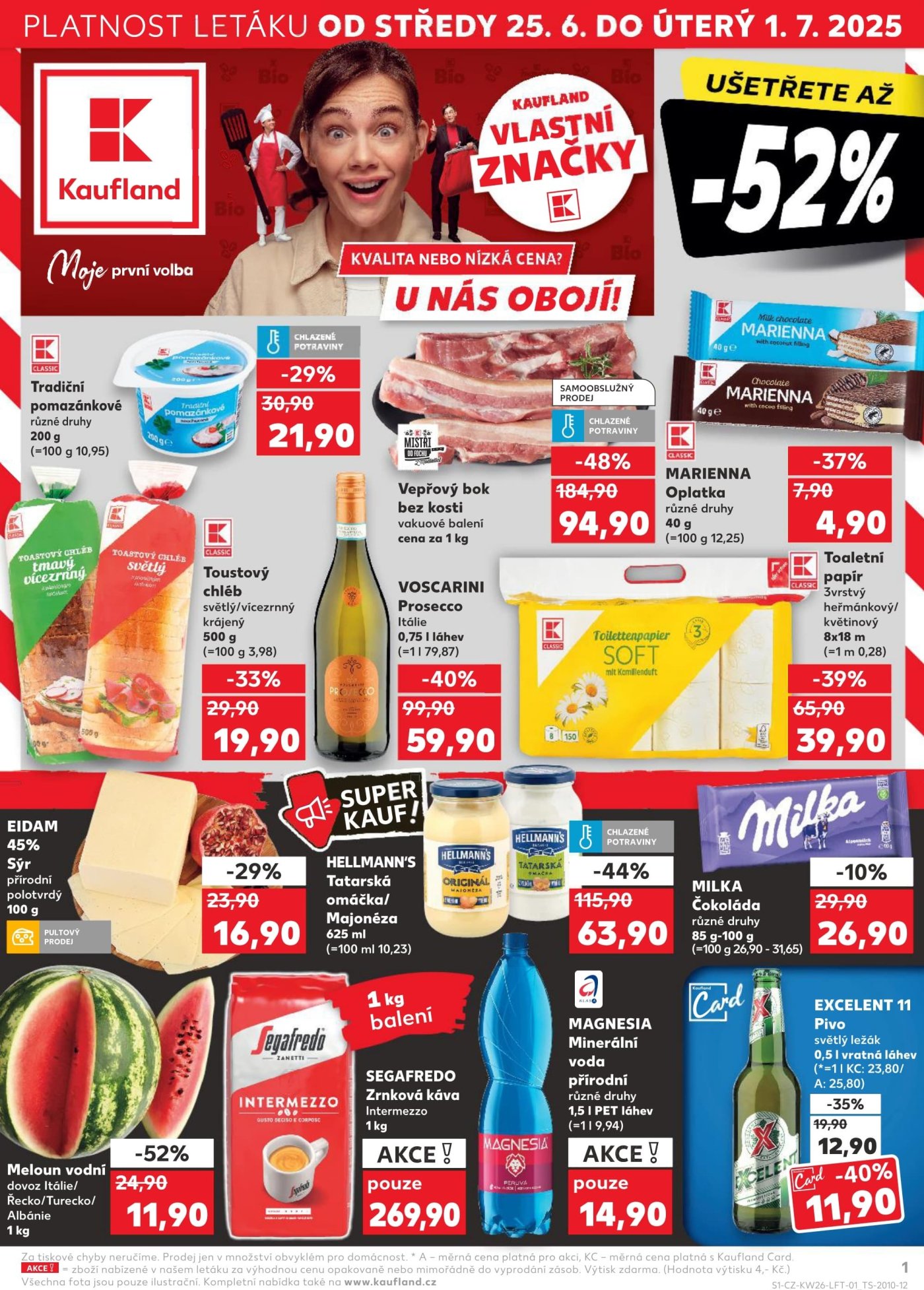 Akční leták týdne Kaufland s platností od 25. 6.