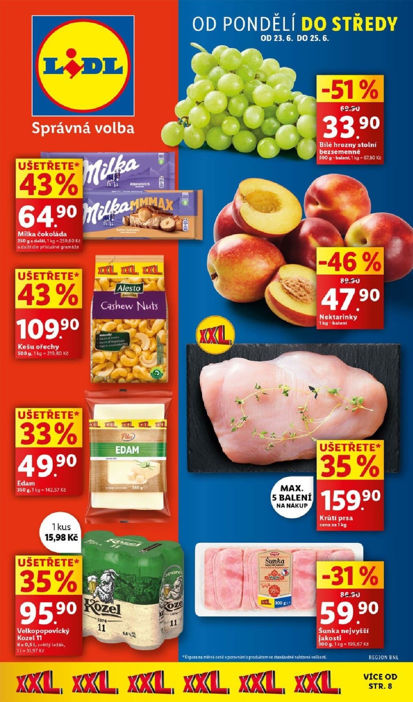 Akční leták týdne Lidl s platností od 23. 6.