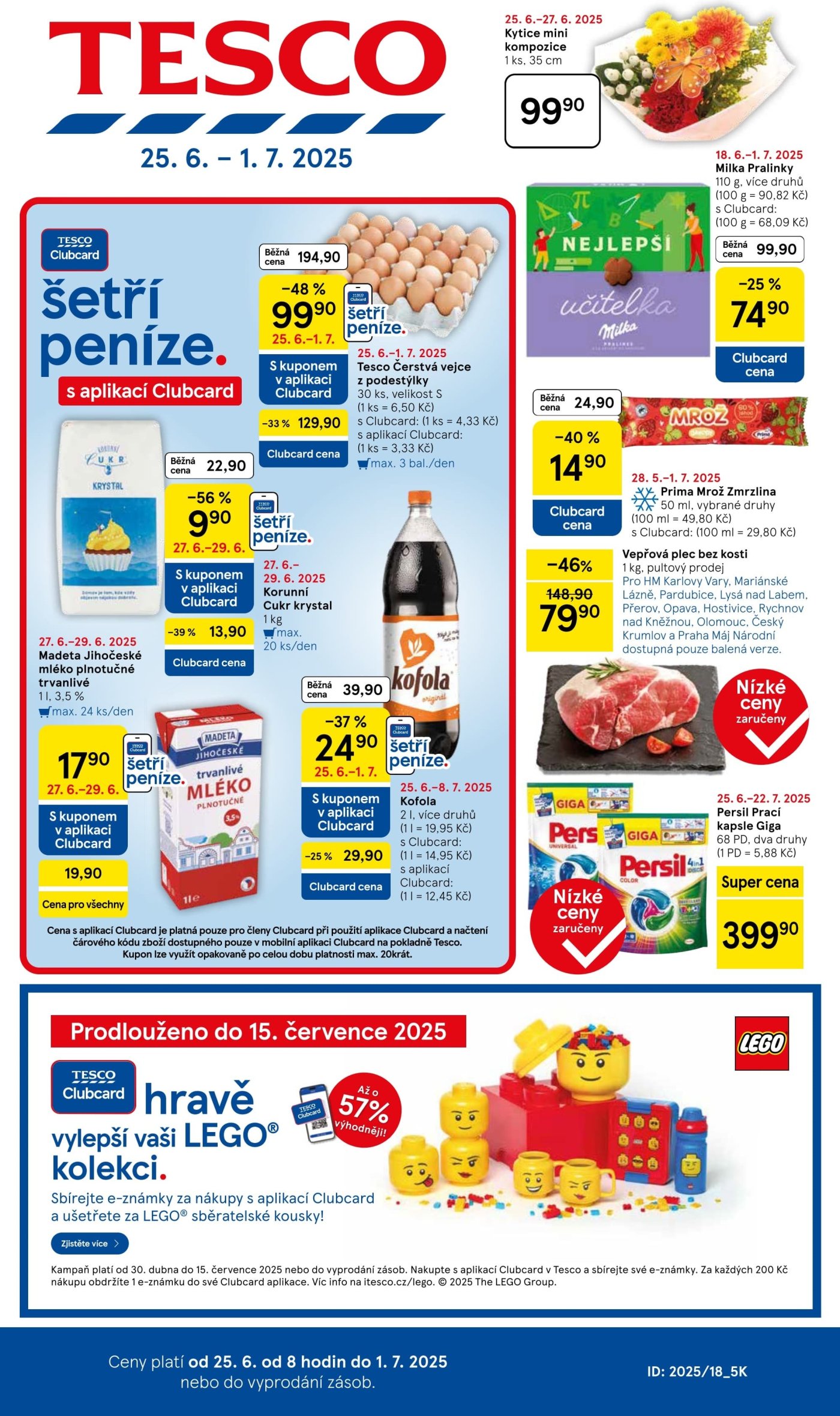 Akční leták týdne Tesco s platností od 25. 6.