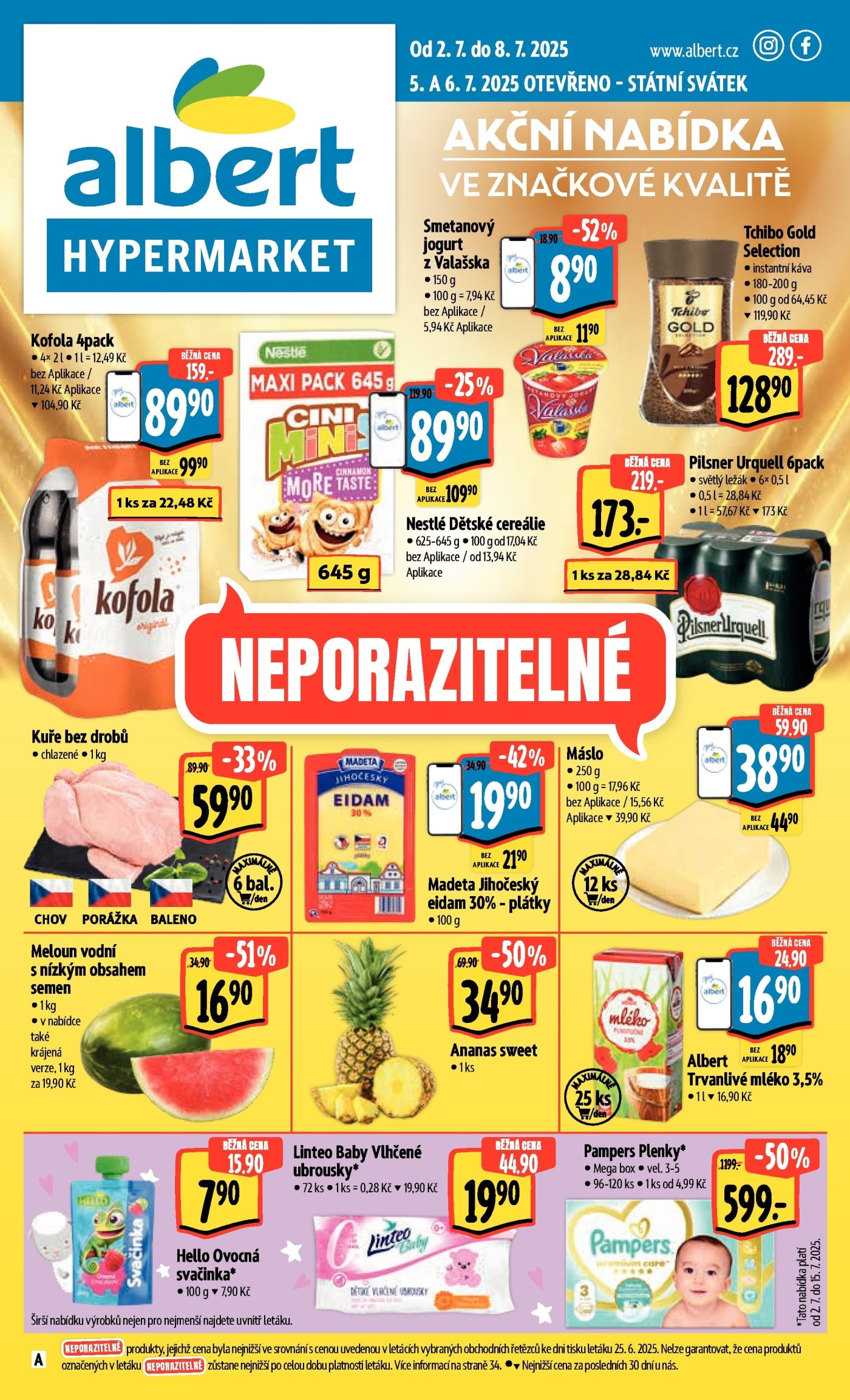 Akční leták týdne Albert platný od 2. 7.