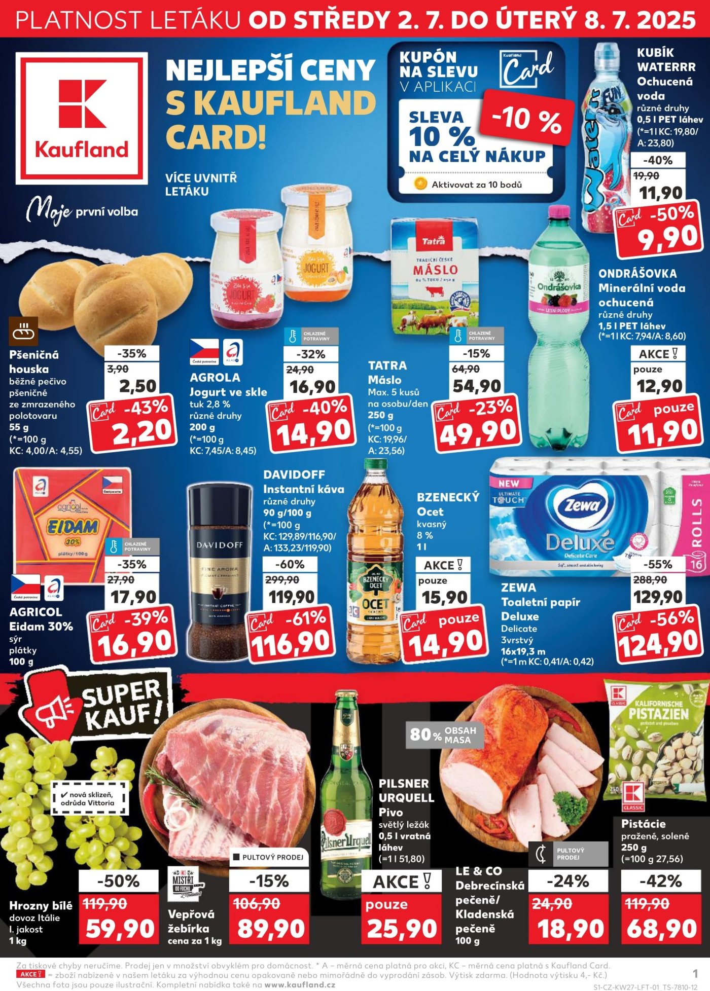 Akční leták týdne Kaufland platný od 2. 7.
