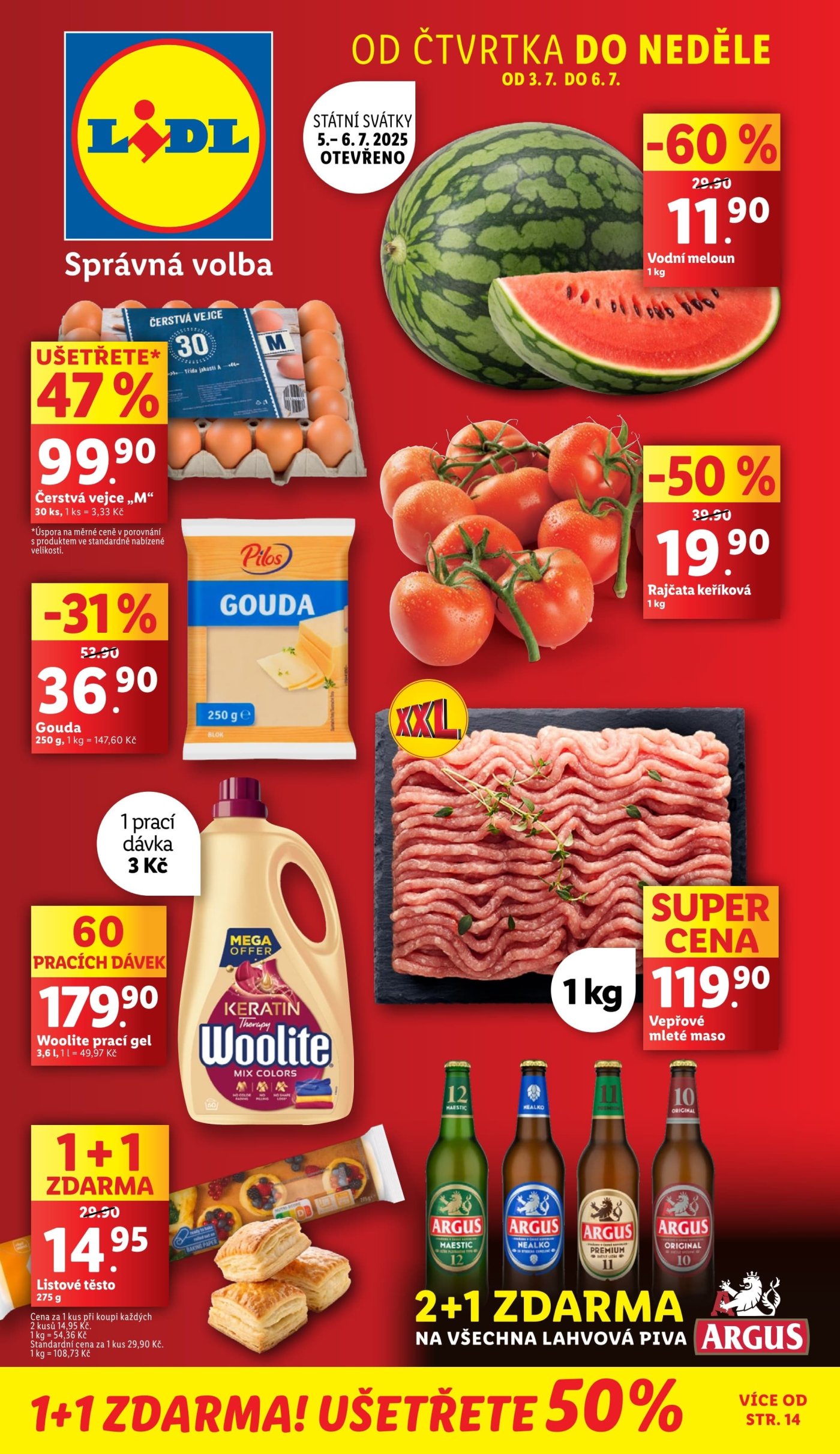 Akční leták týdne Lidl platný od 3. 7.