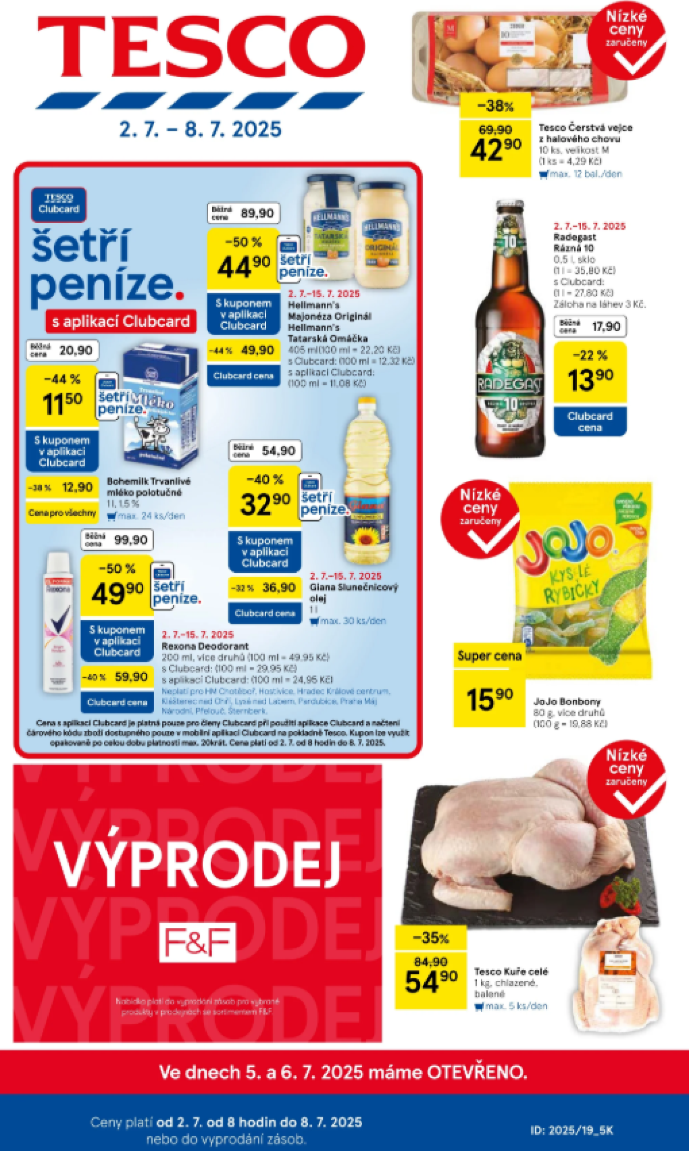 Akční leták týdne Tesco platný od 2. 7.