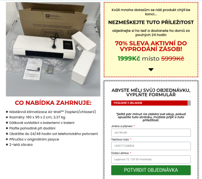 e-shop s klimatizací