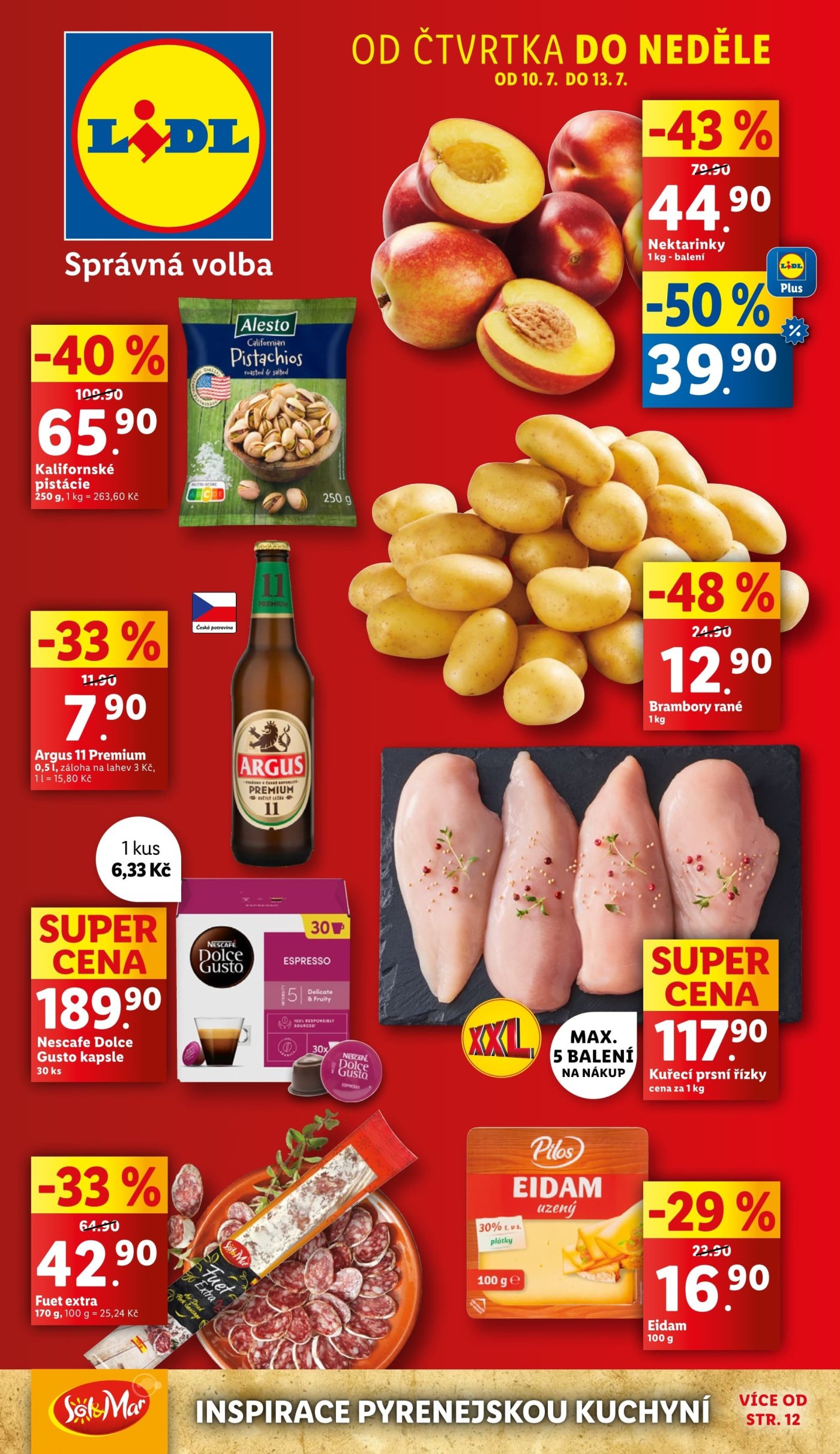 Akční leták týdne Lidl s platností od 10. 7.