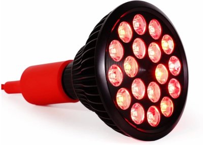 LED žárovka pro lokální nasvícení červeným svěltem