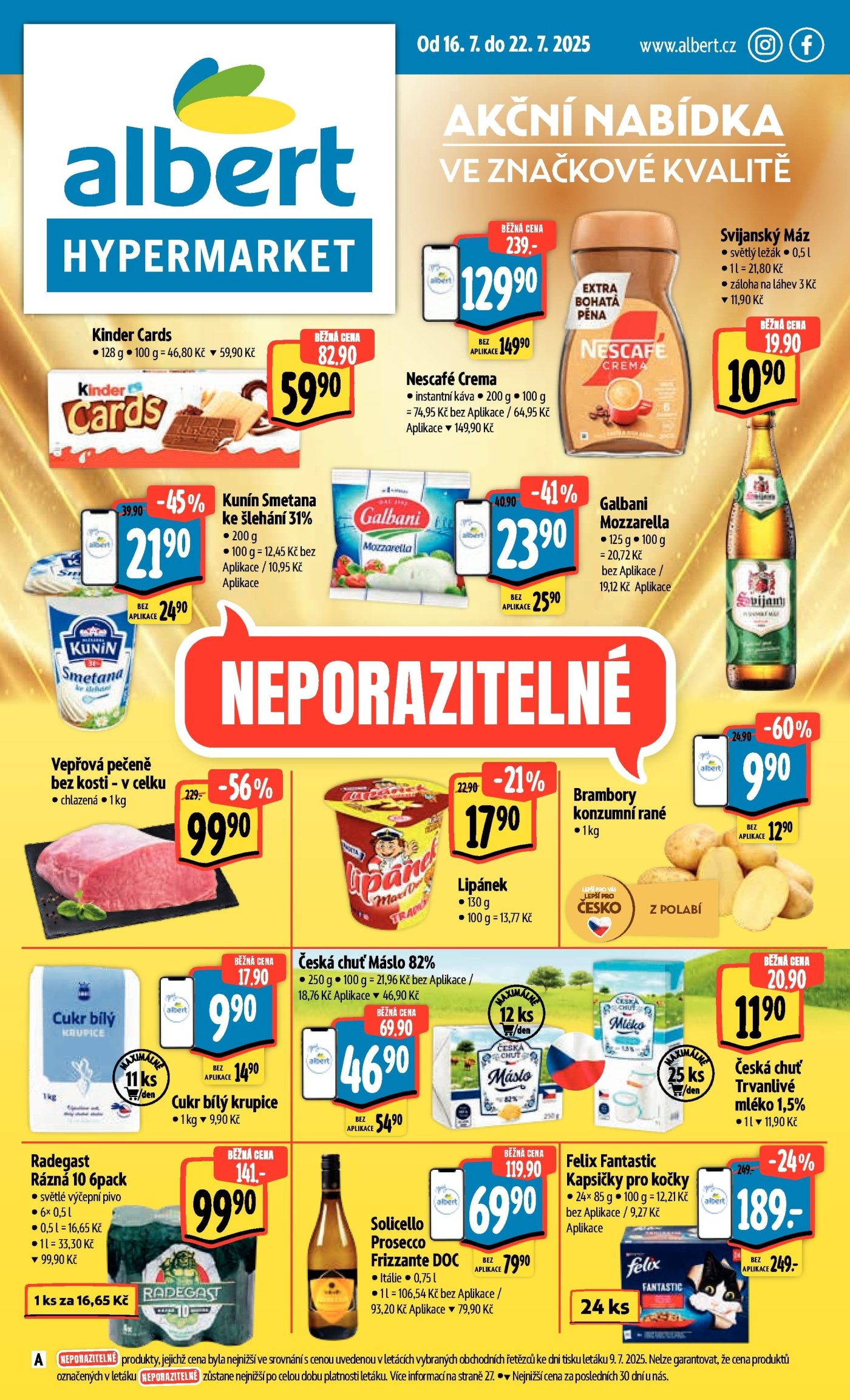 Akční leták týdne Albert s platností od 16. 7.