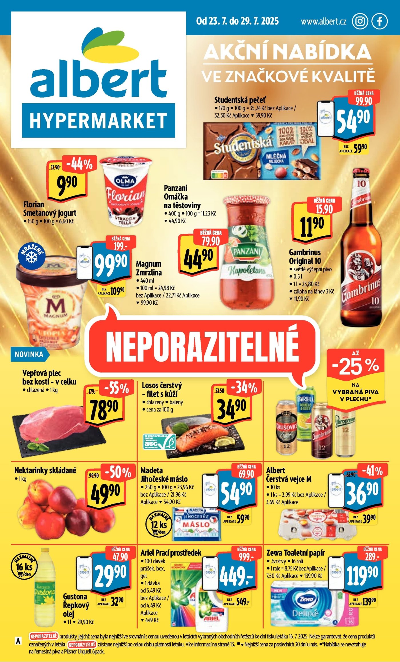 Akční leták týdne Albert s platností od 23. 7.