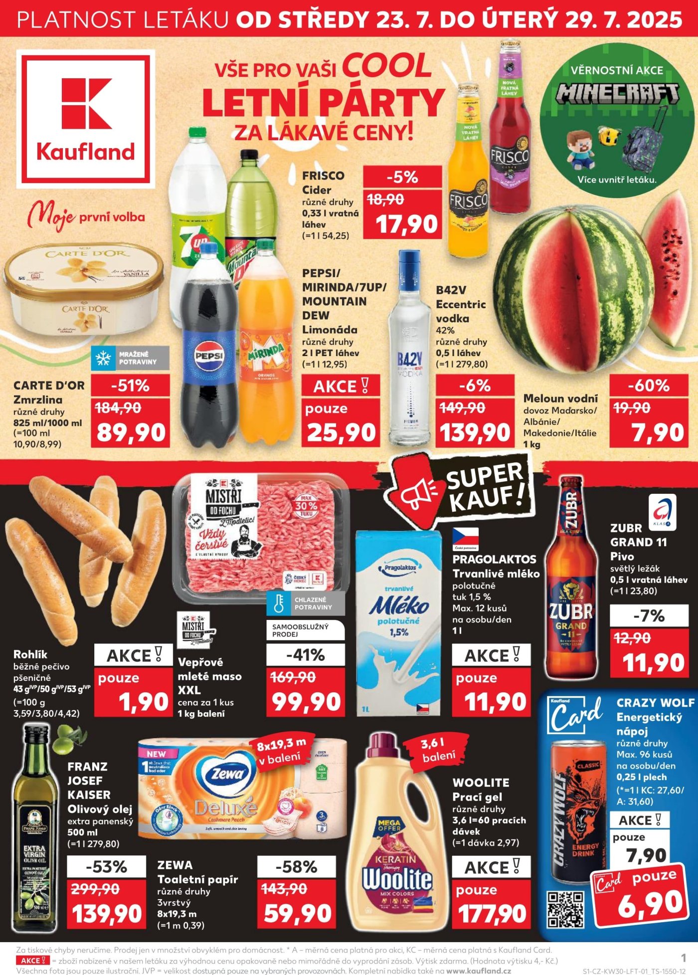 Akční leták týdne Kaufland s platností od 23. 7.