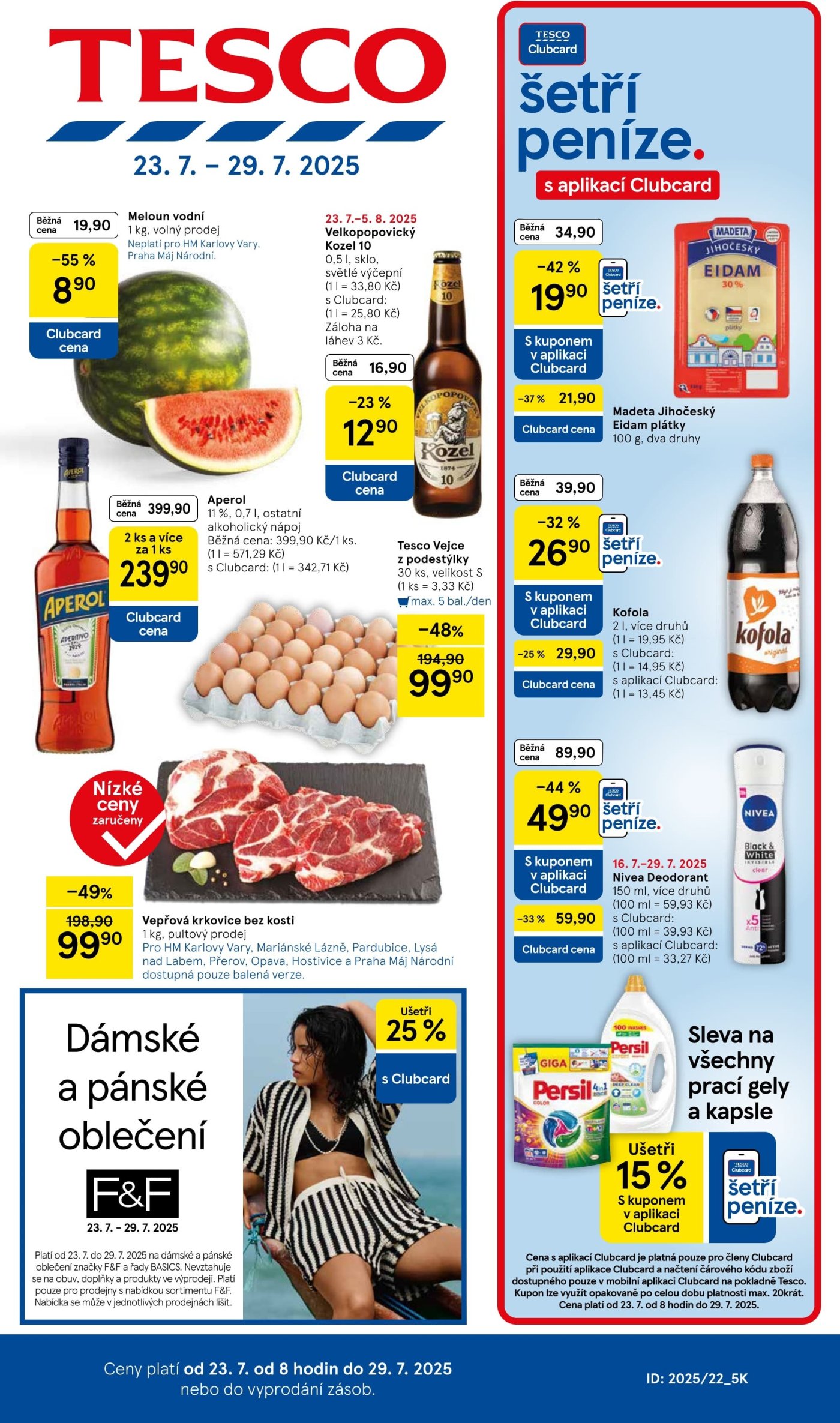 Akční leták týdne Tesco s platností od 23. 7.