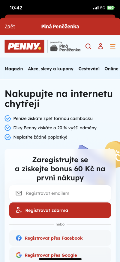 Náhled na stránku PENNY