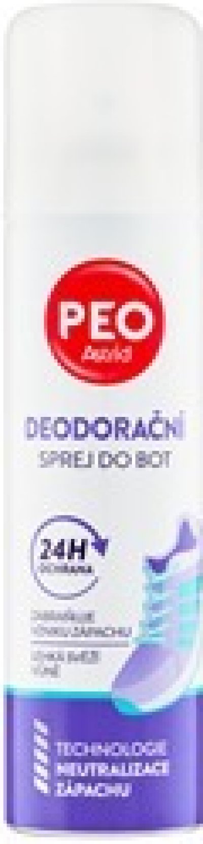 Bílo-fialový deodorační sprej do bot Astrid Peo