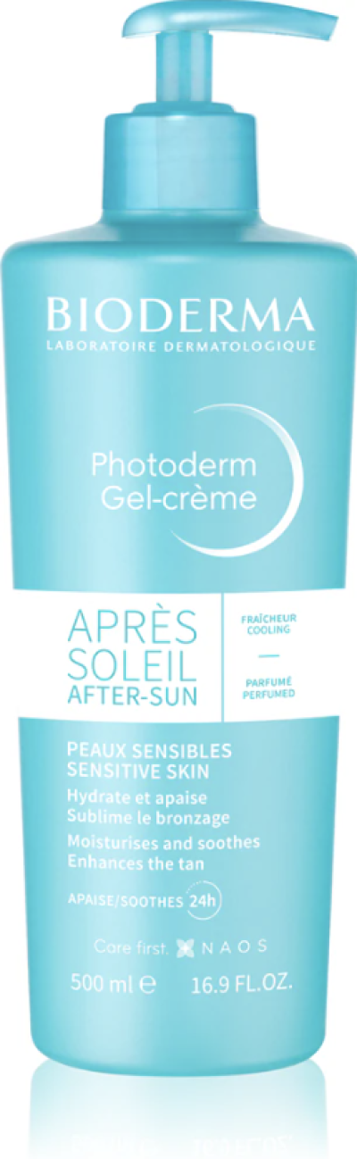 Modrá lahev s dávkovačem BIODERMA