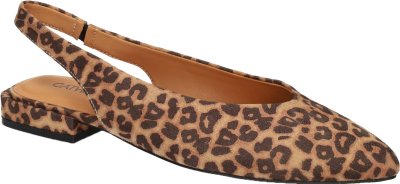 Dámská slingback obuv s leopardím vzorem