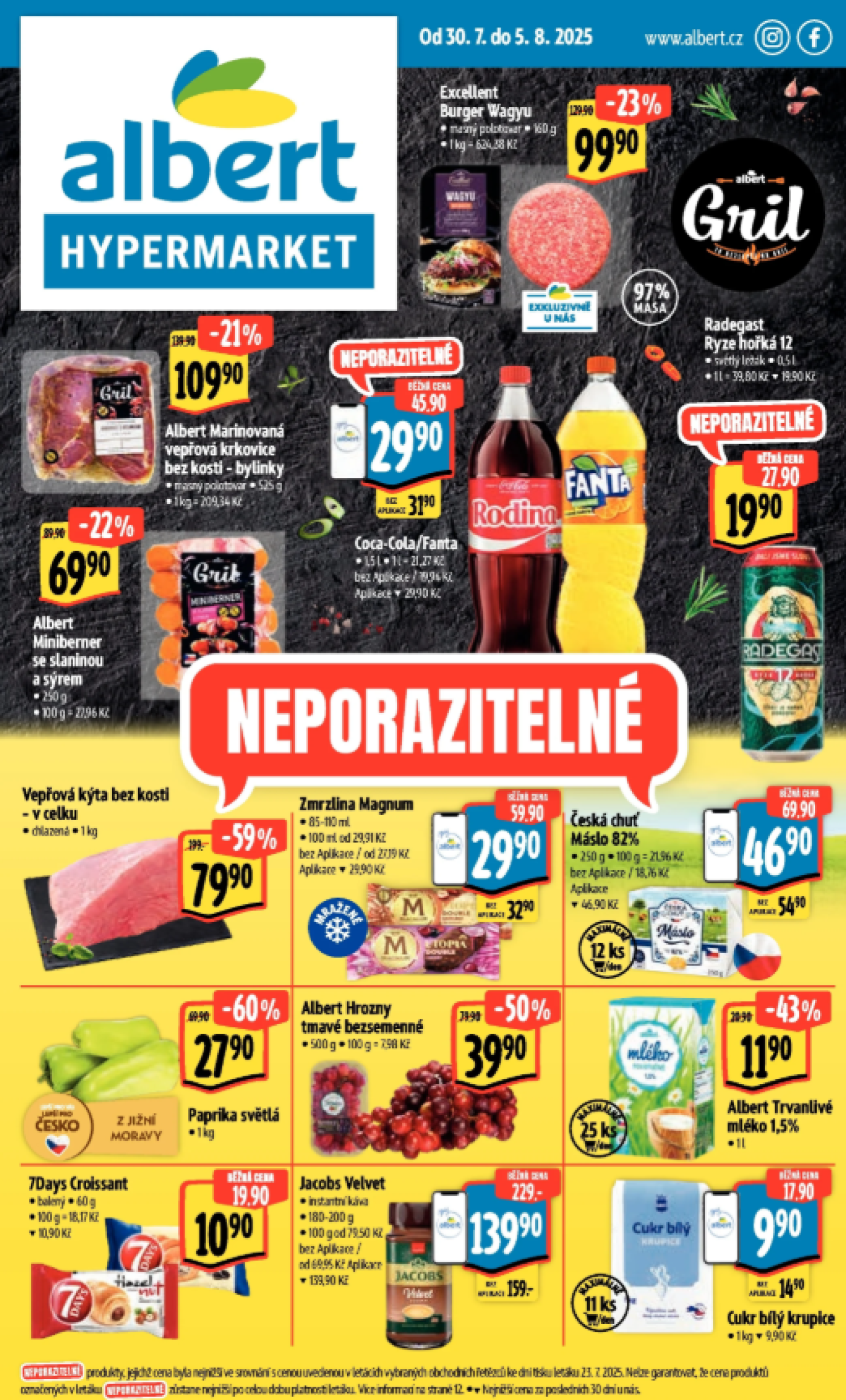 Akční leták týdne Albert s platností od 30. 7.
