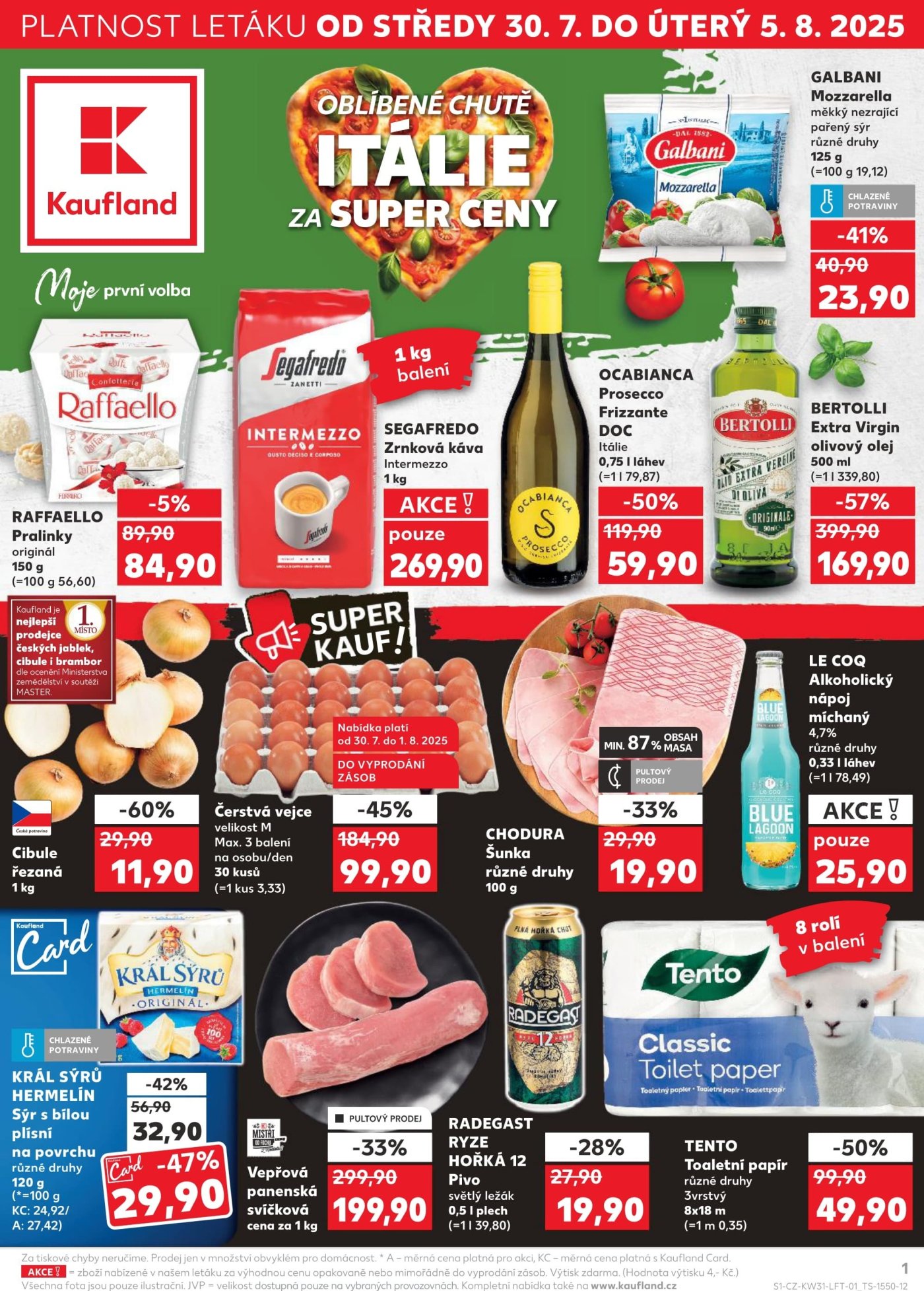Akční leták týdne Kaufland s platností od 30. 7.