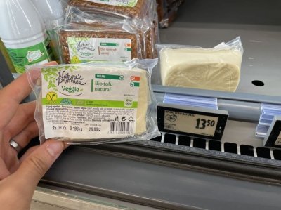 Tofu v českém supermarketu