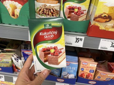 Balení kukuřičného škrobu
