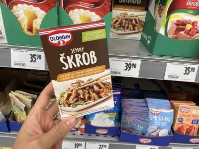 Balení jemného škrobu