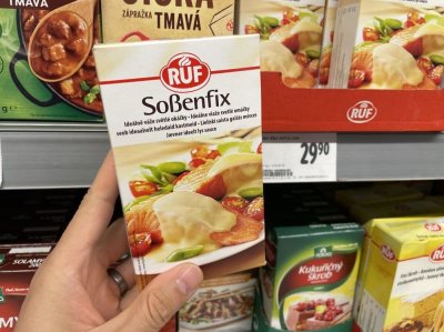 Balení s jíškou v obchodě