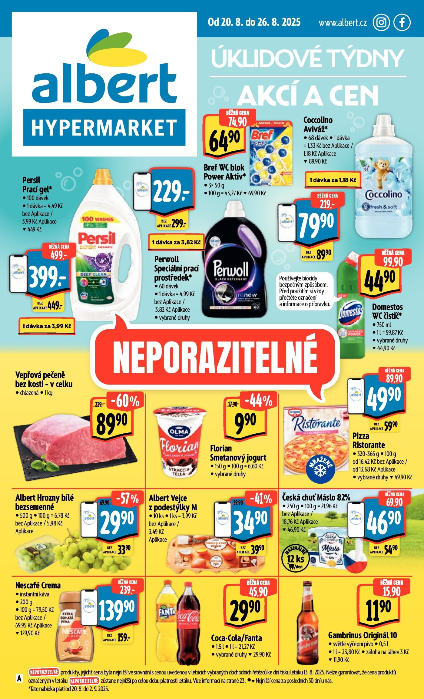Akční leták týdne Albert s platností od 20. 8.