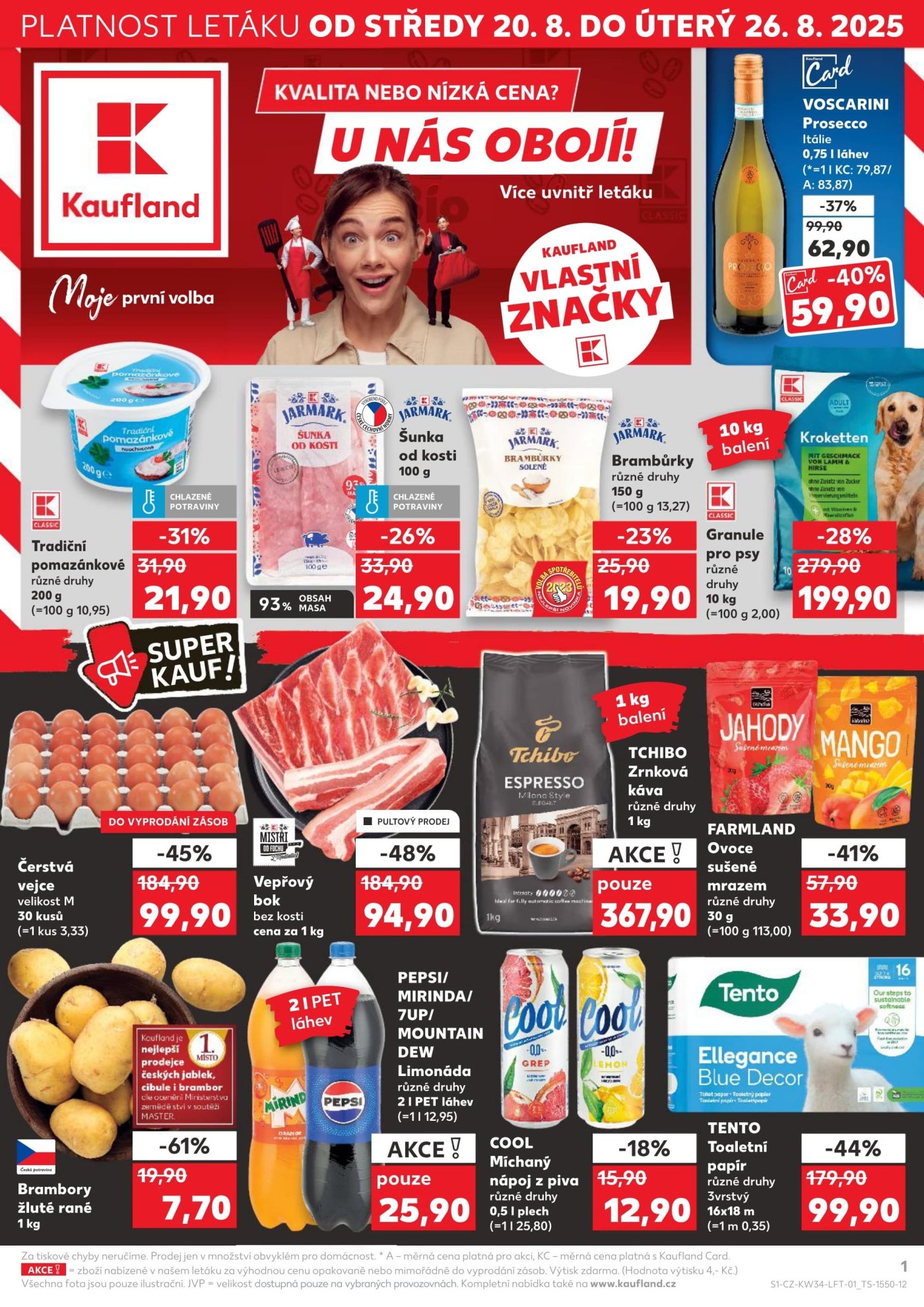 Akční leták týdne Kaufland s platností od 20. 8.