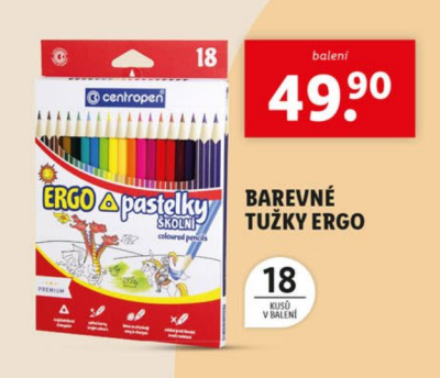 Balení pastelek a cenovka