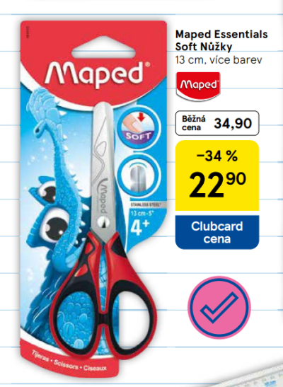 Dětské nůžky a Clubcard cena