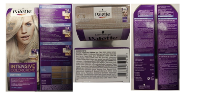 Barva na vlasy Schwarzkopf Palette v produktovém obalu vyfoceném ze všech stran