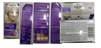 Barva na vlasy Schwarzkopf Palette v produktovém obalu vyfoceném ze všech stran