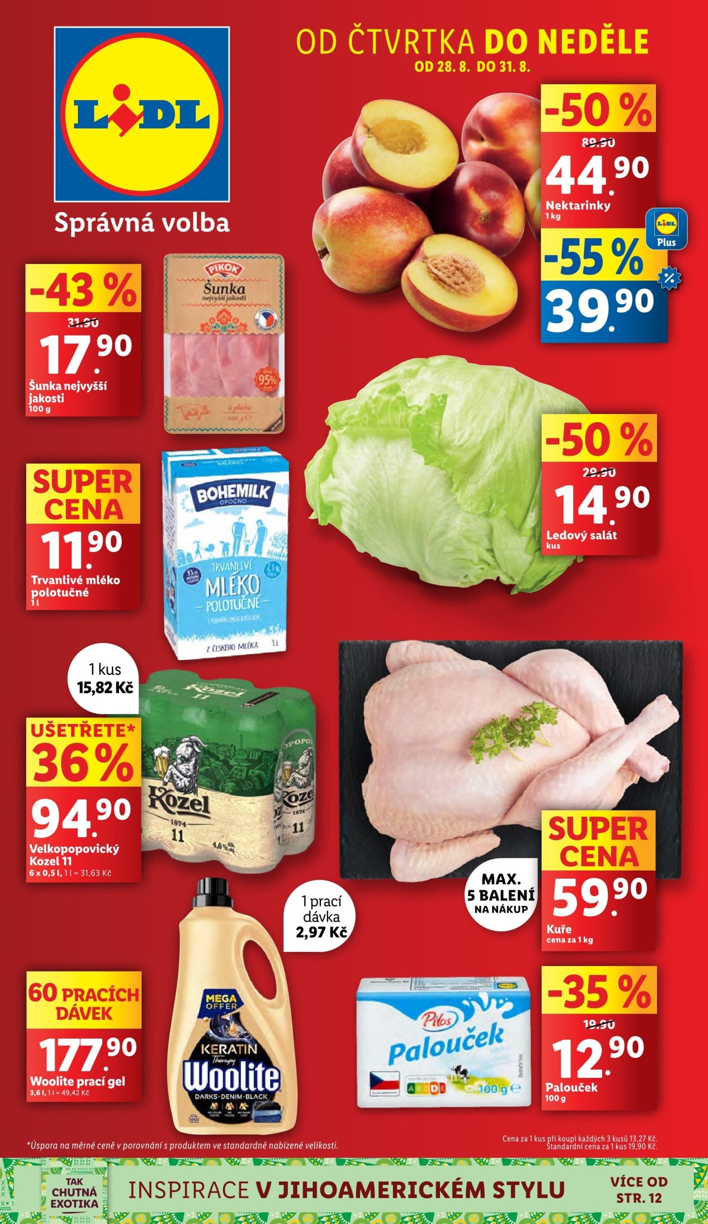 Akční leták týdne Lidl s platností od 28. 8.