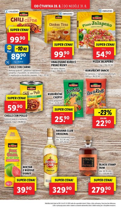 Akční leták týdne Lidl s platností od 28. 8.