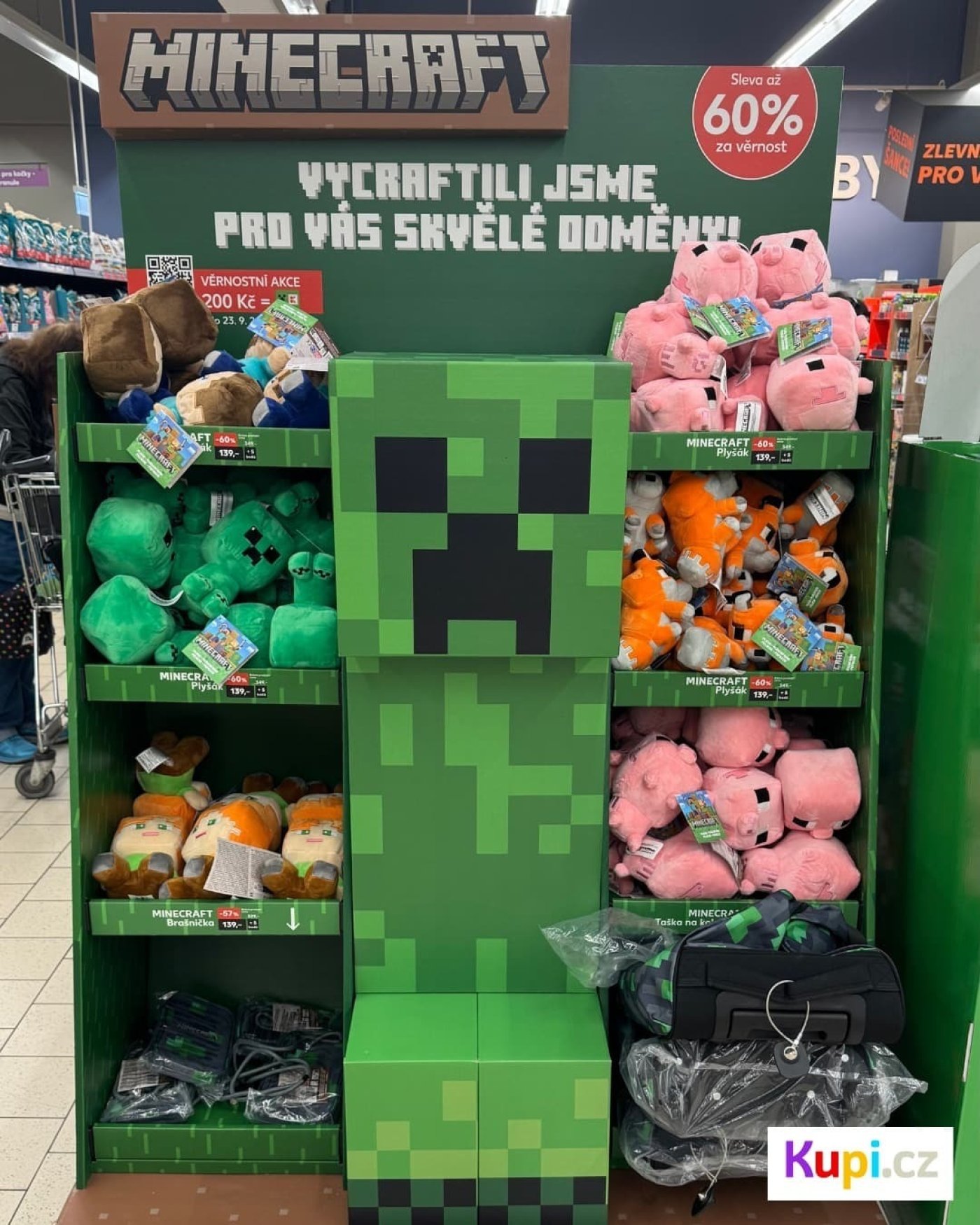 Sběratelská kampaň Kaufland: plyšáci a tašky Minecraft