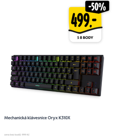50% sleva na klávesnici
