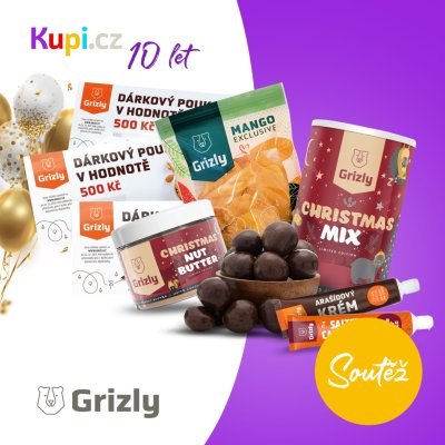 Poukazy Grizly a zdravé dobroty Grizly