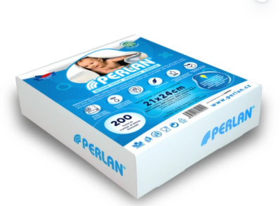 Netkaná textilie perlan v produktovém obalu