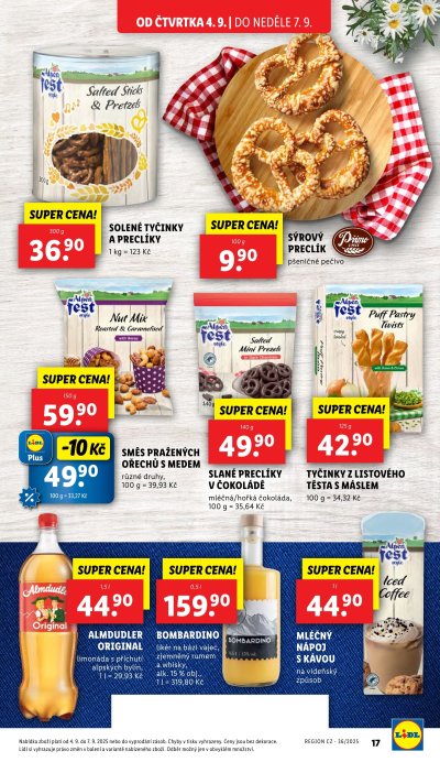 Akční leták týdne Lidl s platností od 4. 9.