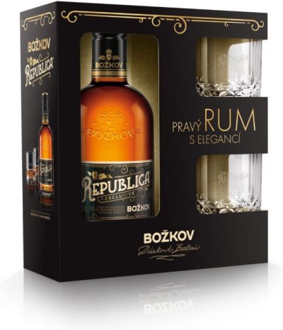 Dárkové balení rumu Božkov Republica exclusive