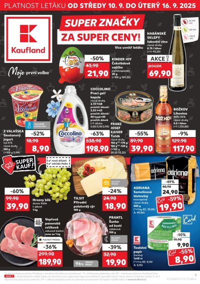 Akční leták týdne Kaufland s platností od 10. 9.
