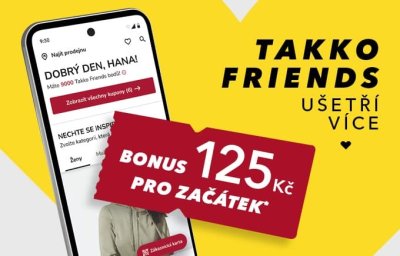 Upoutávka na věrnostní aplikaci Takko Friends
