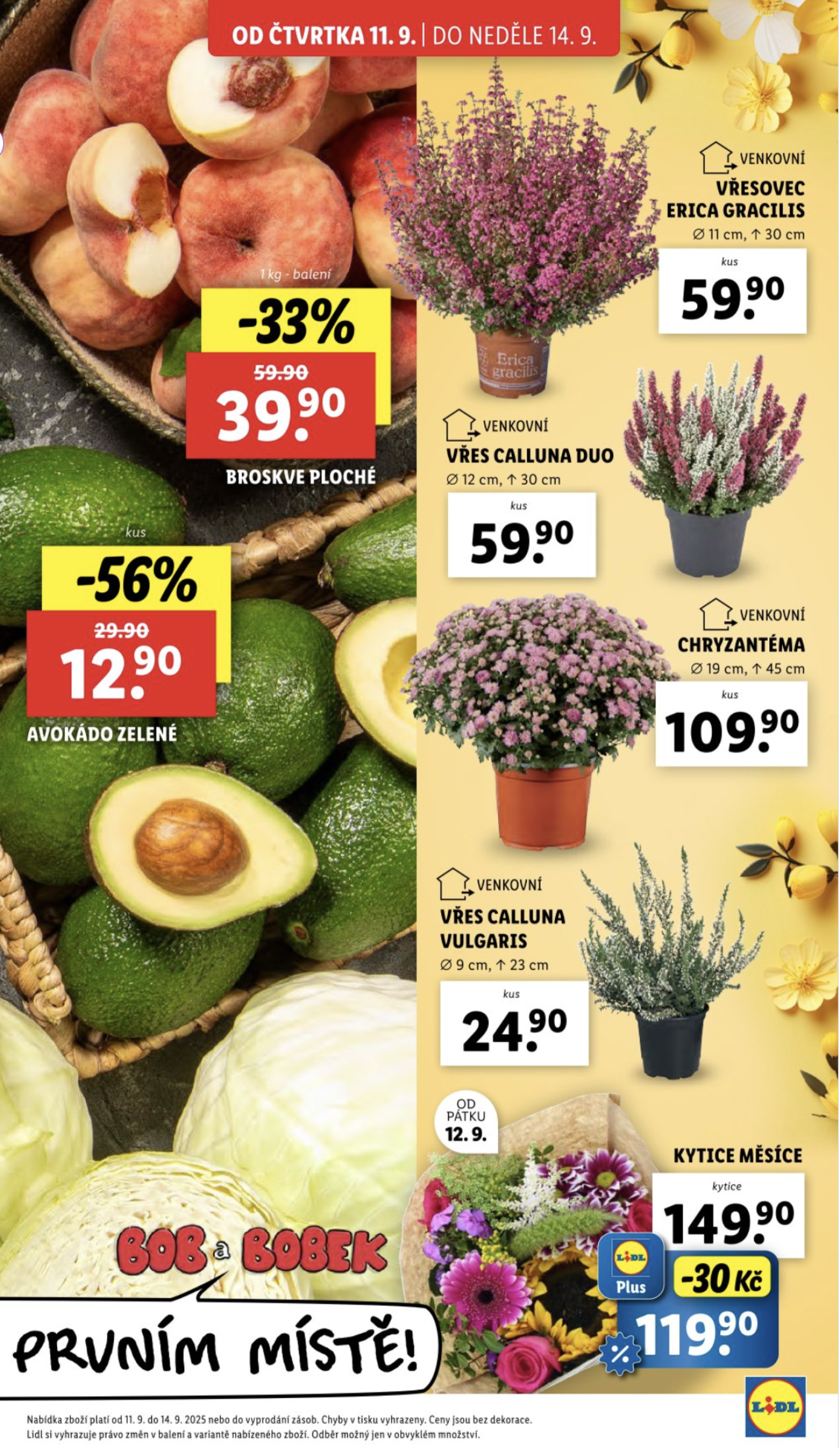 Akční leták týdne Lidl s platností od 11. 9.