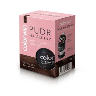 Pudr na šediny v produktovém obalu
