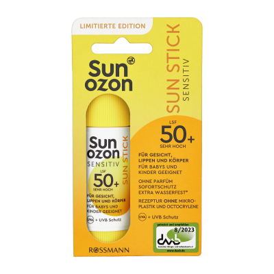Sunozon, Opalovací krém v tyčince SPF50+ z Rossmann