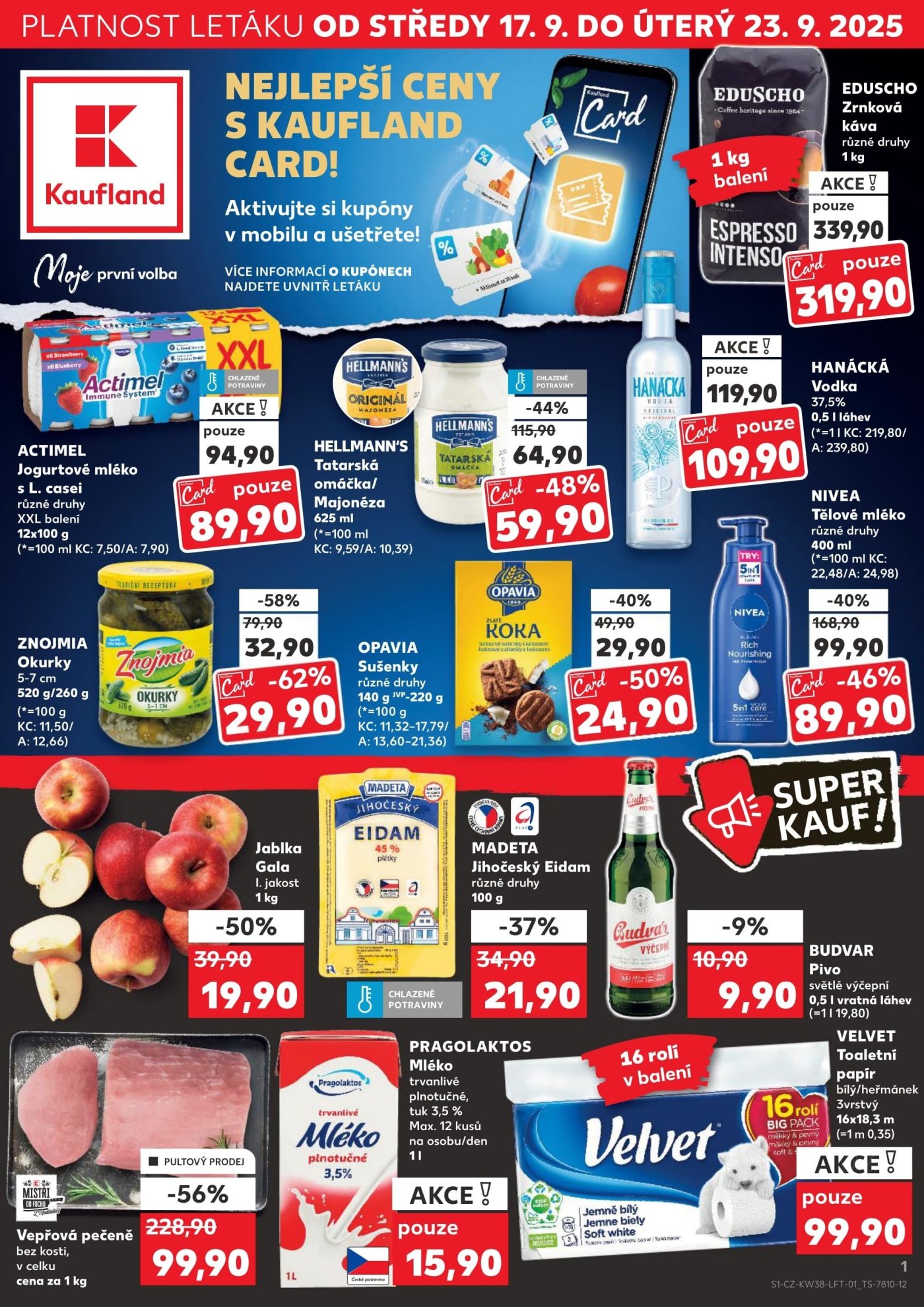 Akční leták týdne Kaufland s platností od 17. 9.