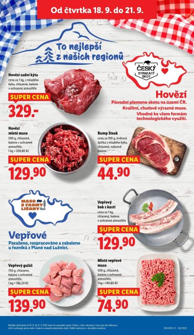 Akční leták týdne Lidl s platností od 18. 9.