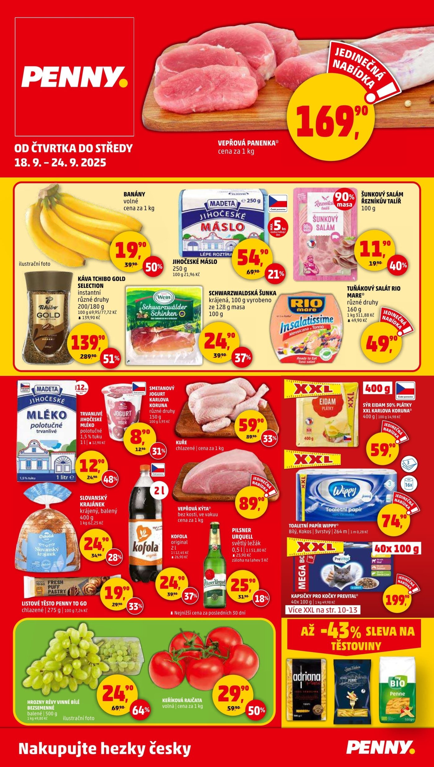 Akční leták týdne PENNY s platností od 18. 9.